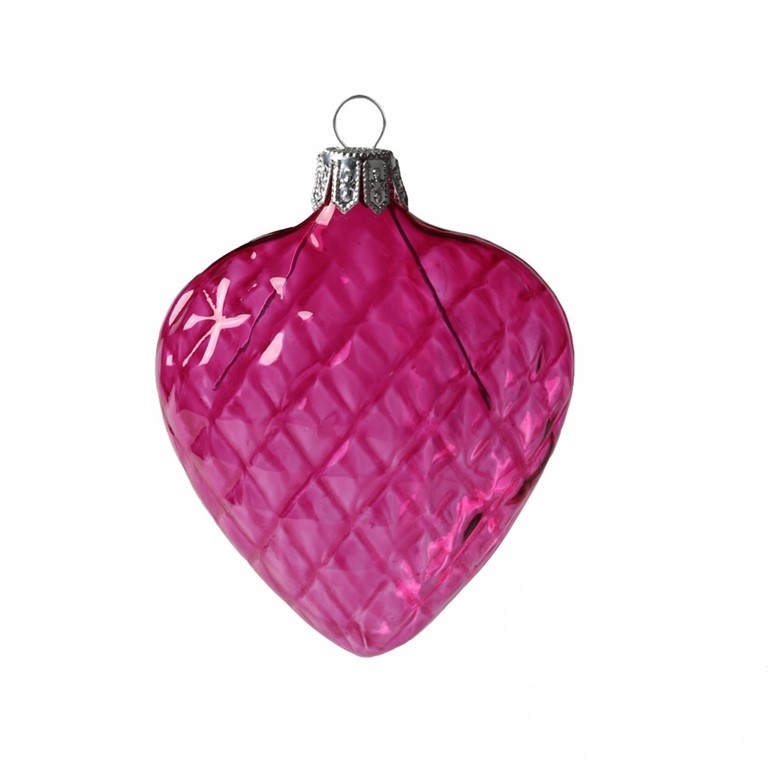 Christmas glass ornament – heart