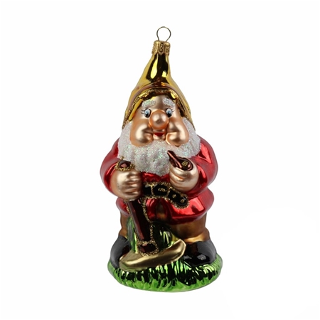 Dwarf with pickaxe Christmas ornament
