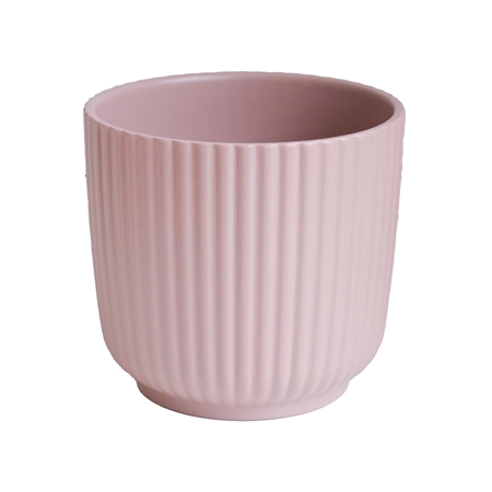 Flower pot Luna light pink larger