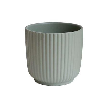 Luna olive green smaller flower pot