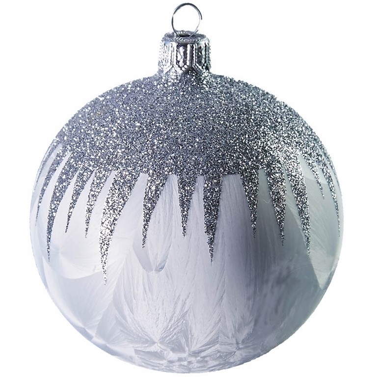 WHITE BALL WITH SILVER TOP