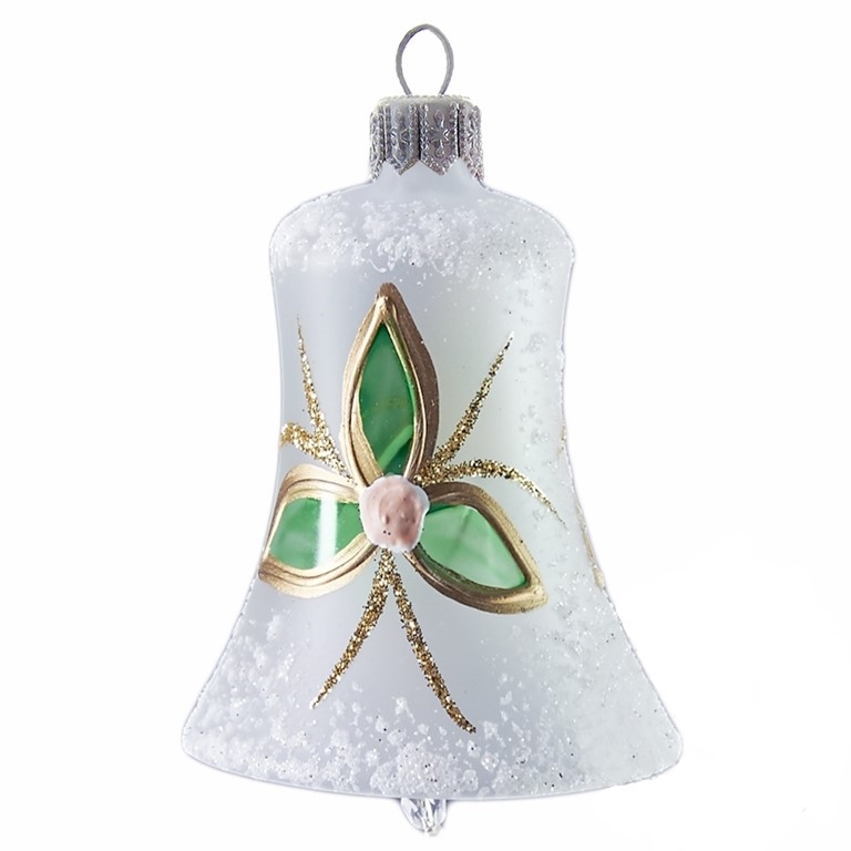 WHITE BELL WITH MODERN FLOWERS