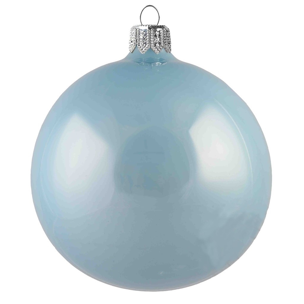 Glass bauble sky blue