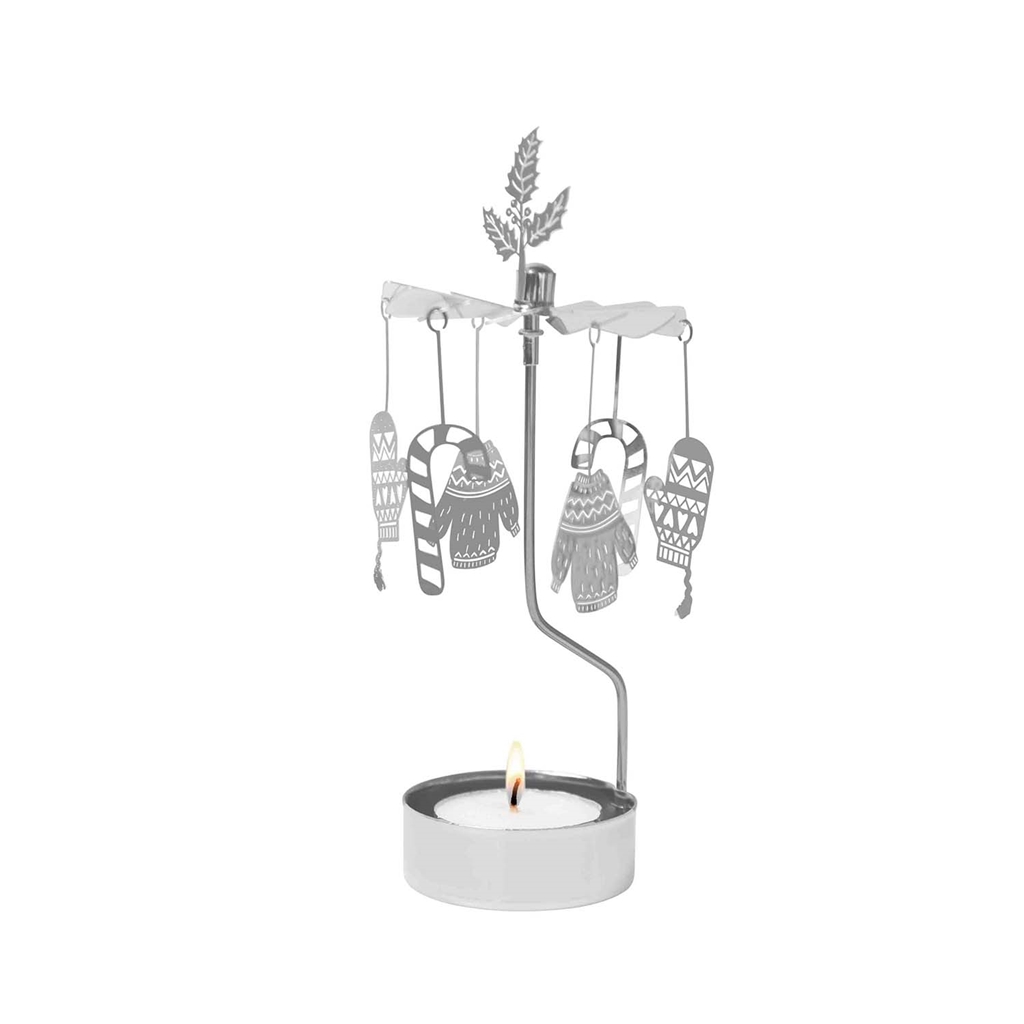 Angelic ringing silver mittens