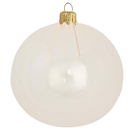 Clear ornament in cream color