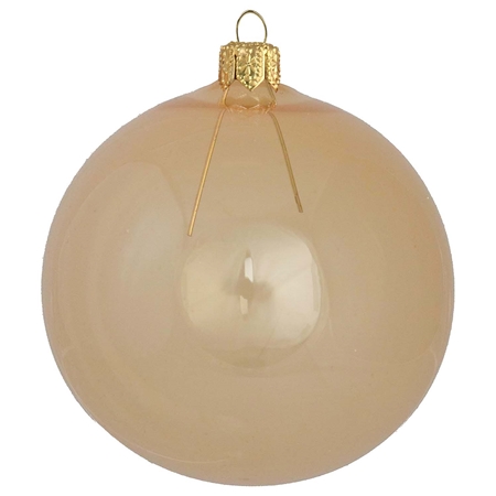 Glass decoration in honey color