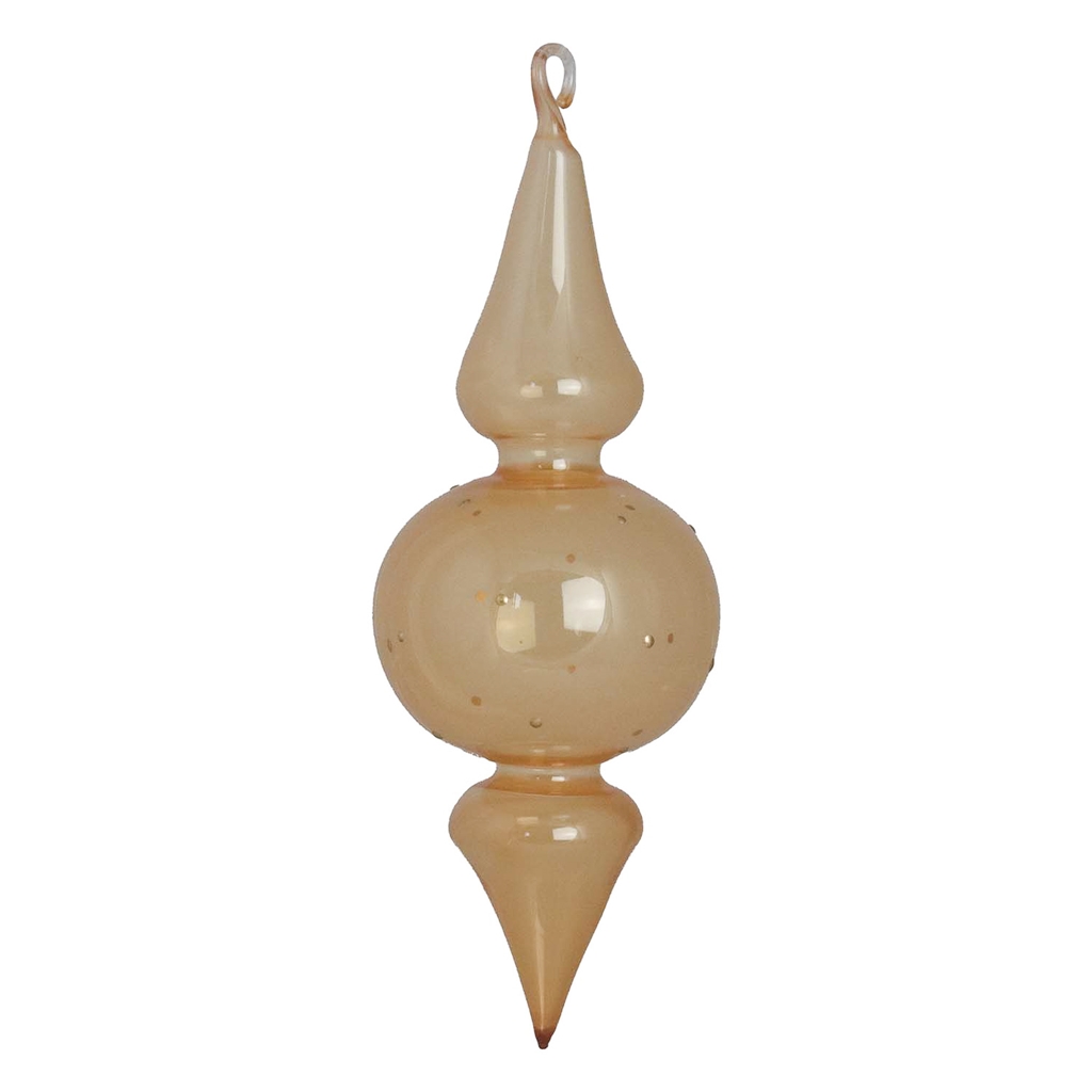 Free form Lumen honey gold with gold dots
