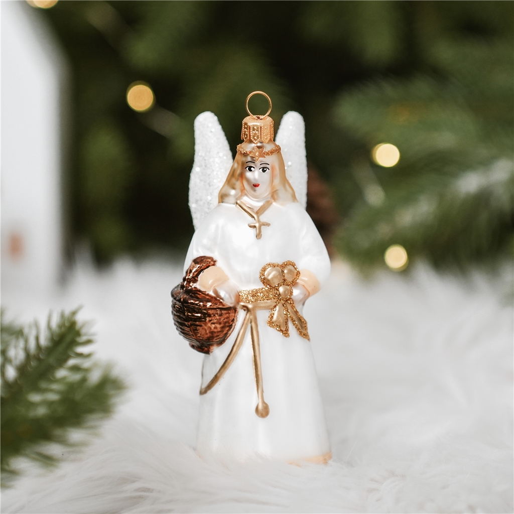 Glass ornament angel