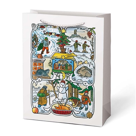 Gift bag Josef Lada white