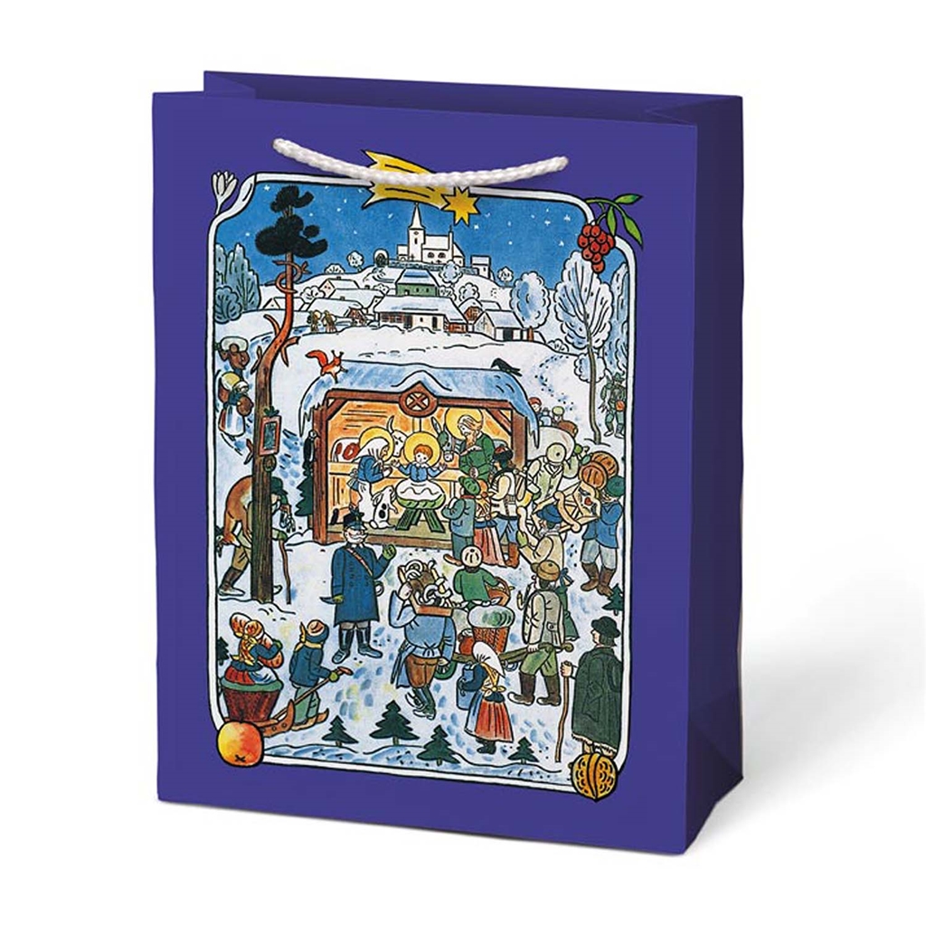Josef Lada gift bag dark blue