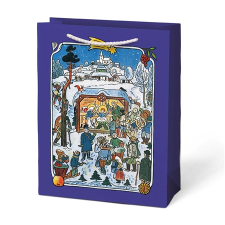 Josef Lada gift bag dark blue