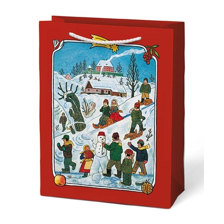 Gift bag Josef Lada red