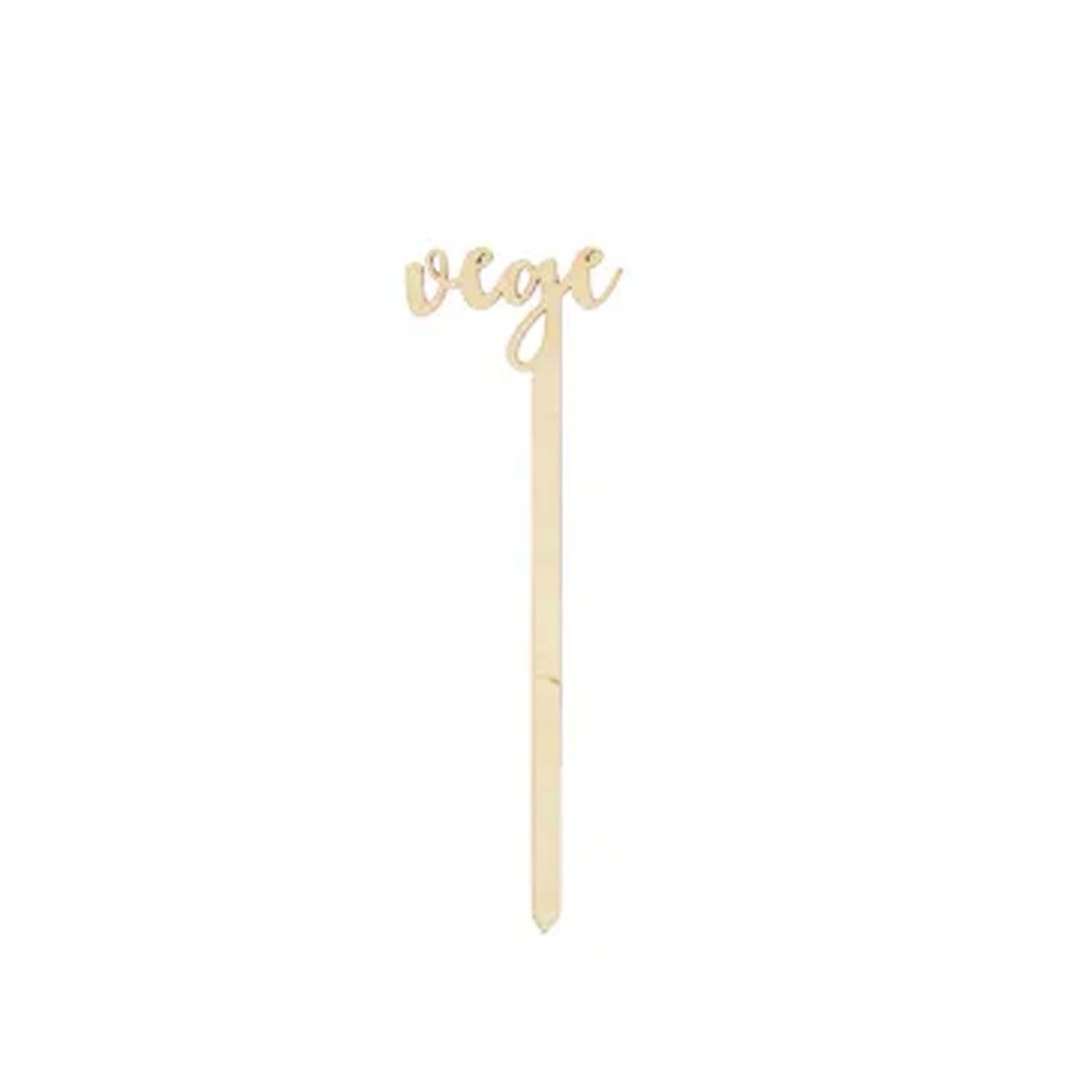 Wooden allergen sign "vege"