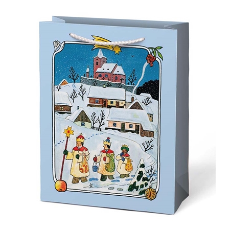 Josef Lada gift bag light blue large