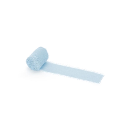 Chiffon ribbon light blue