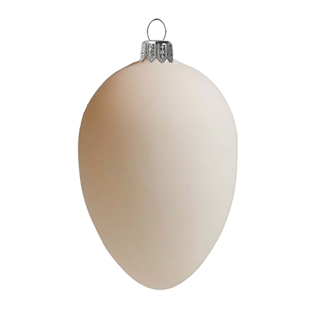 Glass beige easter egg