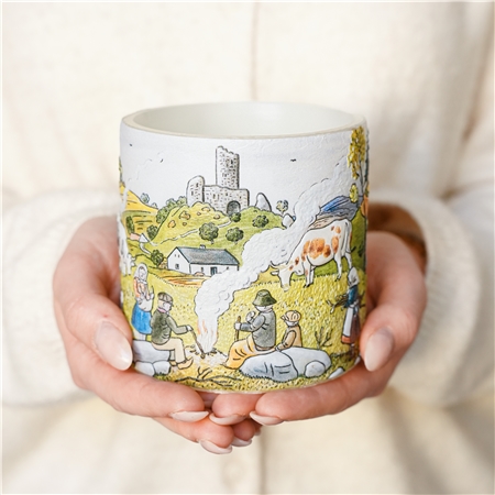 Lantern with illustration Autumn