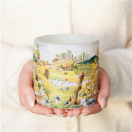 Lantern with illustration Summer