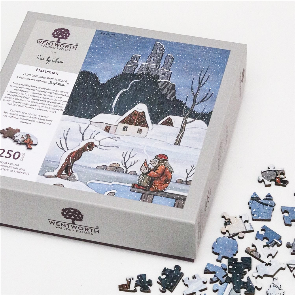 Wooden puzzle Josef Lada Hastrman
