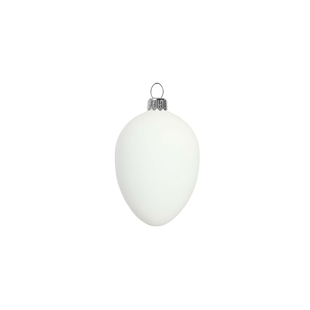 Mini Easter eggs matt white
