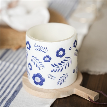 White lantern with folklore decoration