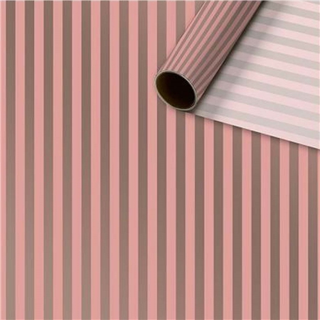 Pink silk paper with stripes