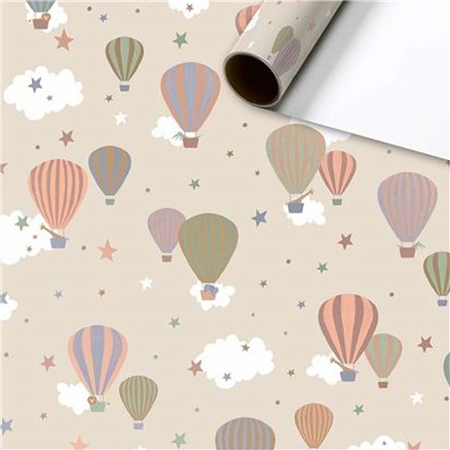 Wrapping paper with balloons