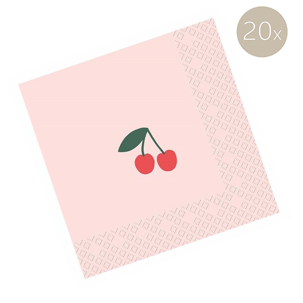 Napkins with cherry