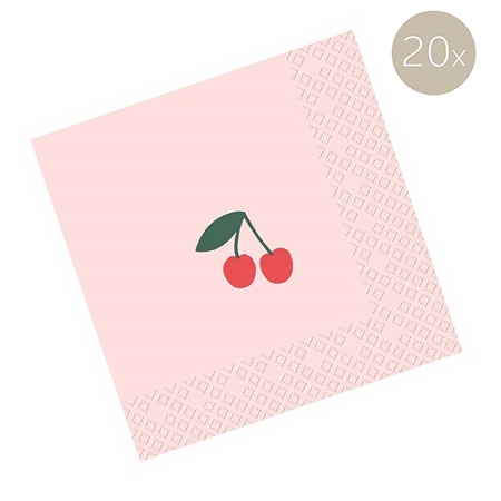 Napkins with cherry