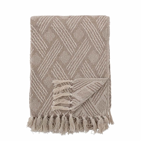 Recycled cotton bedspread beige