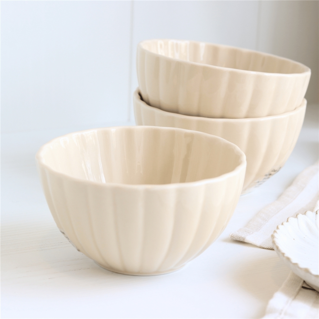 Natural stoneware bowl