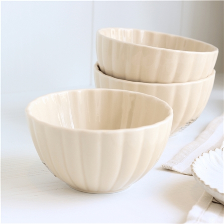Natural stoneware bowl