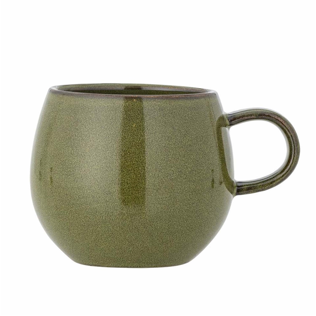 Stoneware mug olive glaze