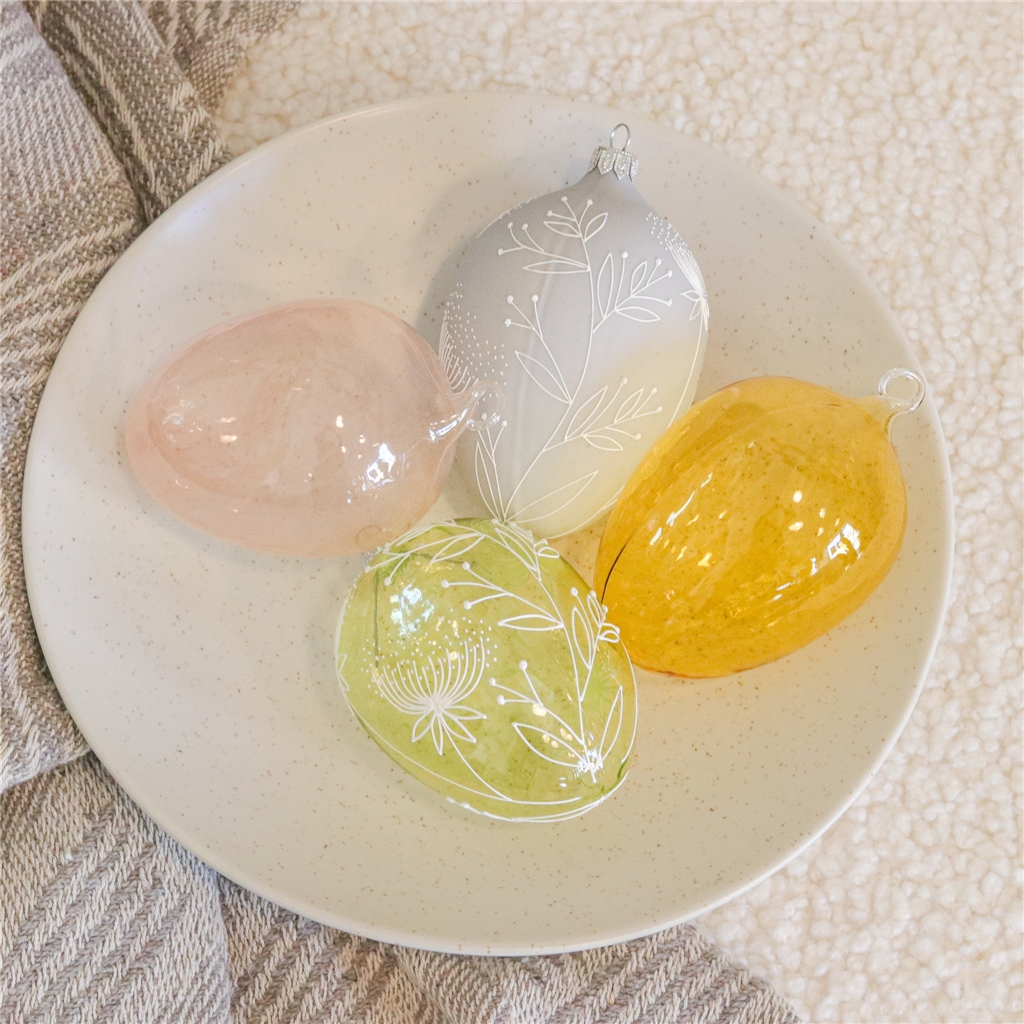 Set of Easter eggs Pastel spring