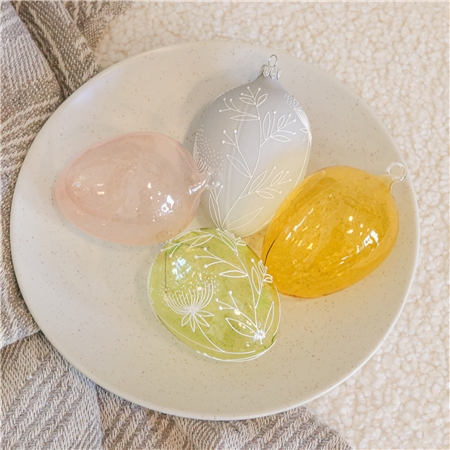 Set of Easter eggs Pastel spring