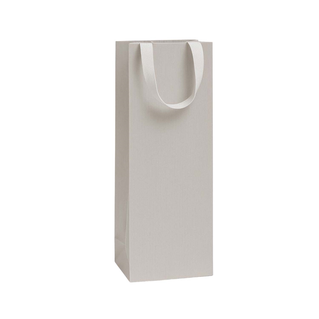 Wine gift bag beige-grey