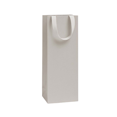 Wine gift bag beige-grey