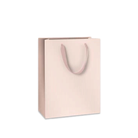Medium gift bag with stripe pink 