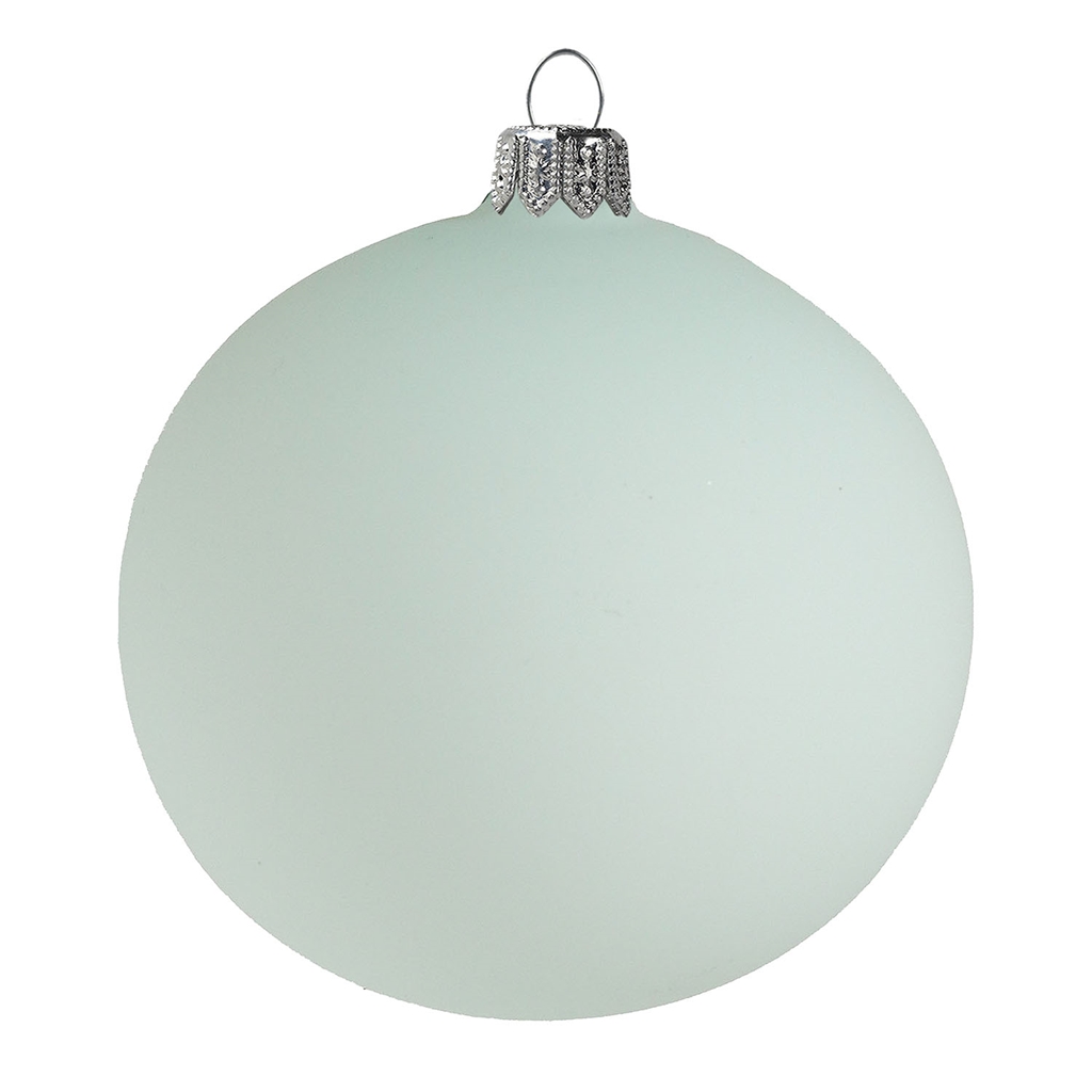 Glass flask pastel green