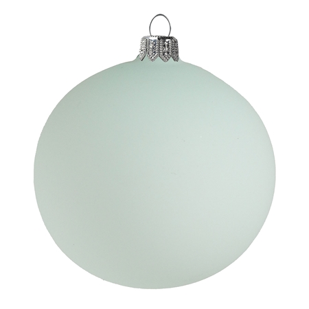 Glass flask pastel green