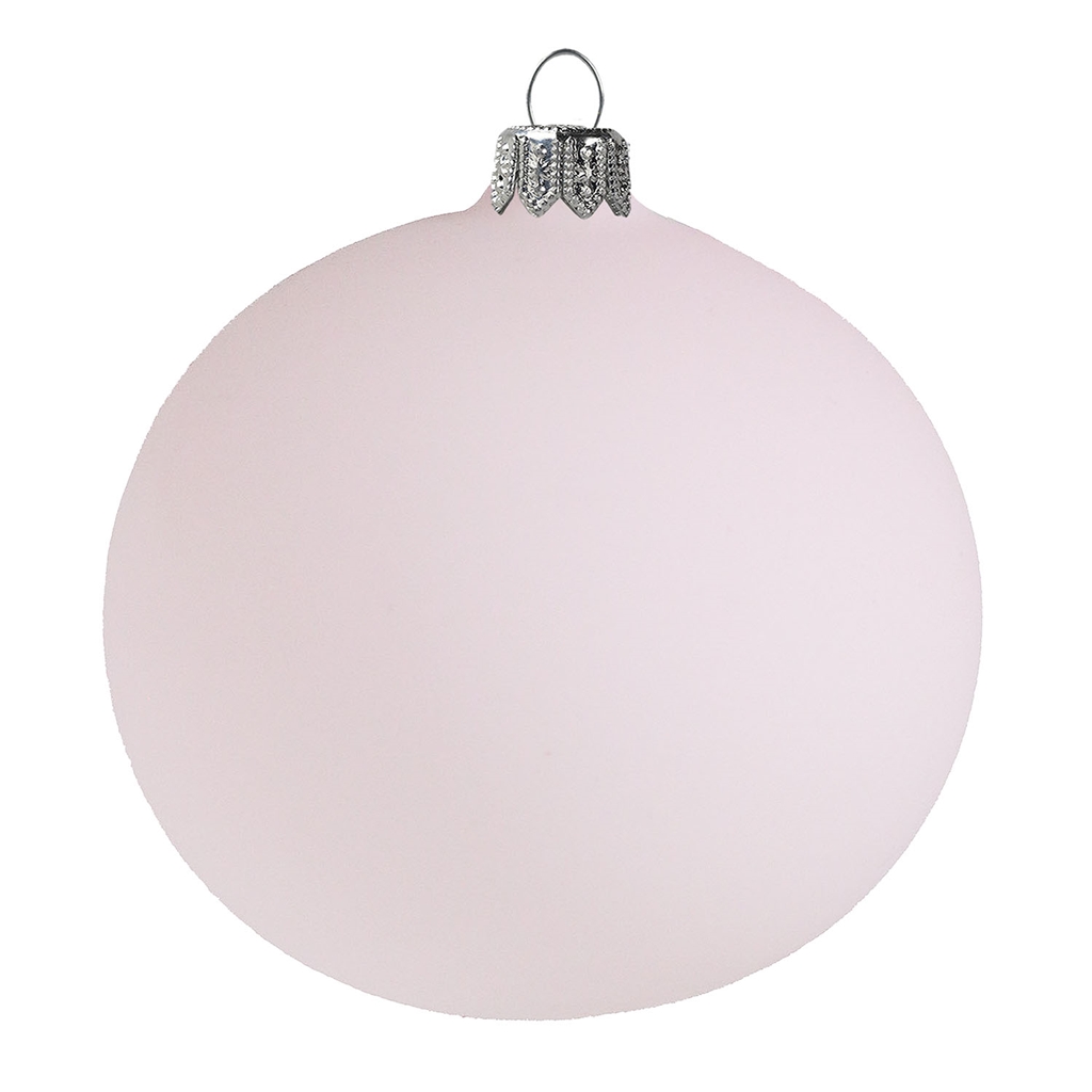 Glass flask pastel pink