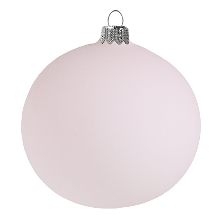 Glass flask pastel pink