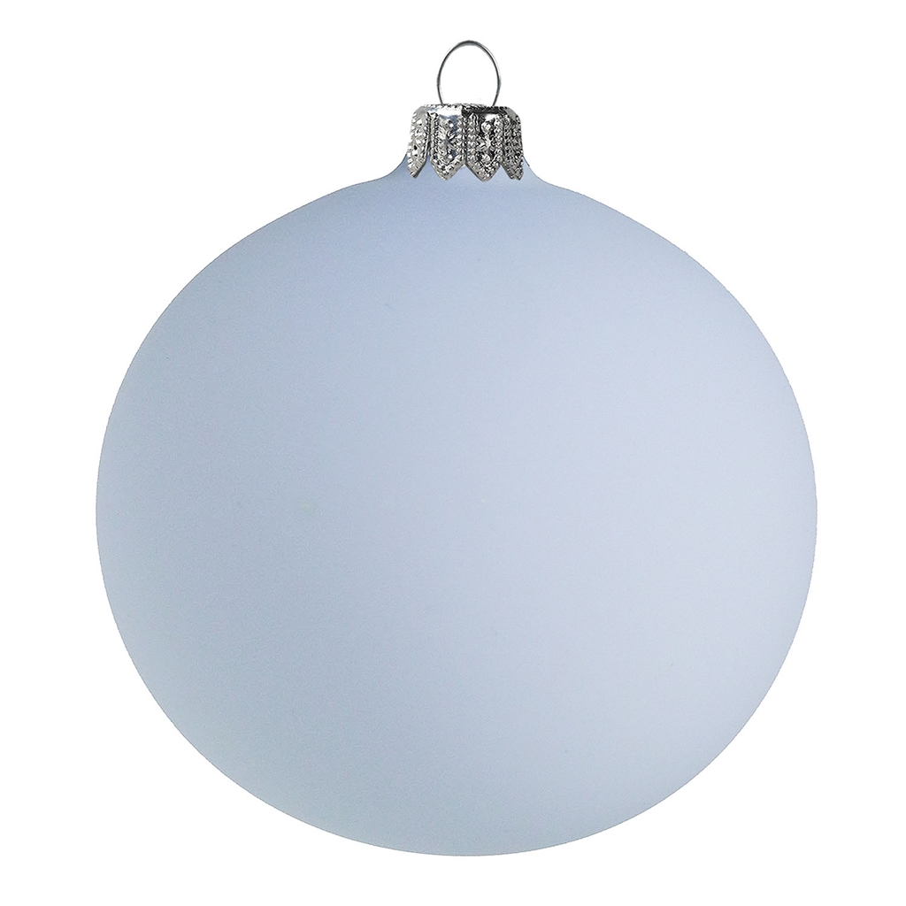 Glass flask pastel blue