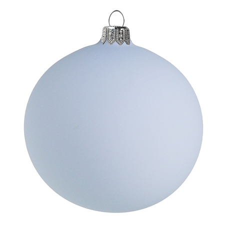 Glass flask pastel blue