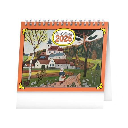 Weekly desk calendar Josef Lada 2026