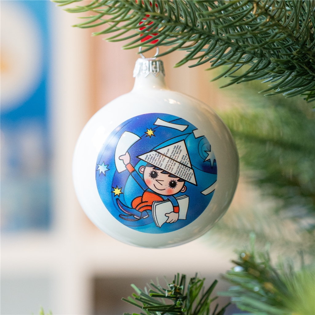 Glass ornament - Evening star in the starry sky