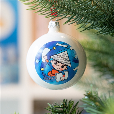 Glass ornament - Evening star in the starry sky