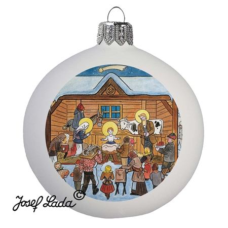 Ladovská ornament - Bethlehem in winter