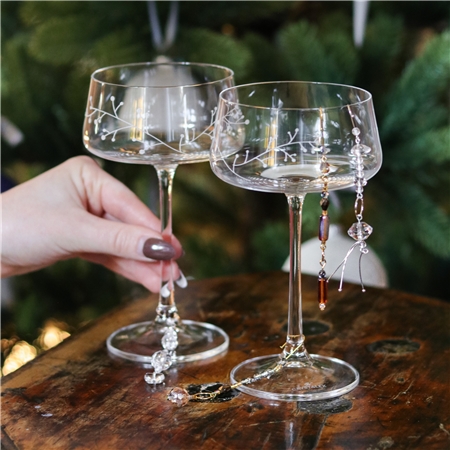 Jewellery for glass - clear variant I (Design Petra Lorenc x Decor by Glassor)