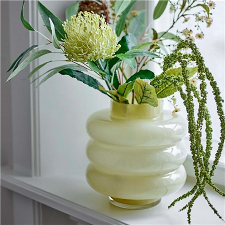 Glass vase SAHARA yellow